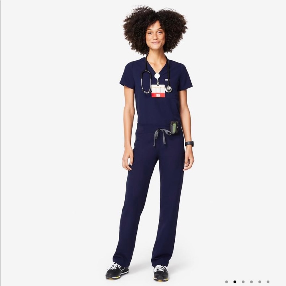 Figs Navy Blue Livingston Scrub pants